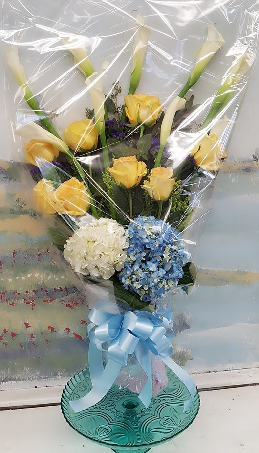 Calla Lily Long Stand Luxury Warp Bouquet