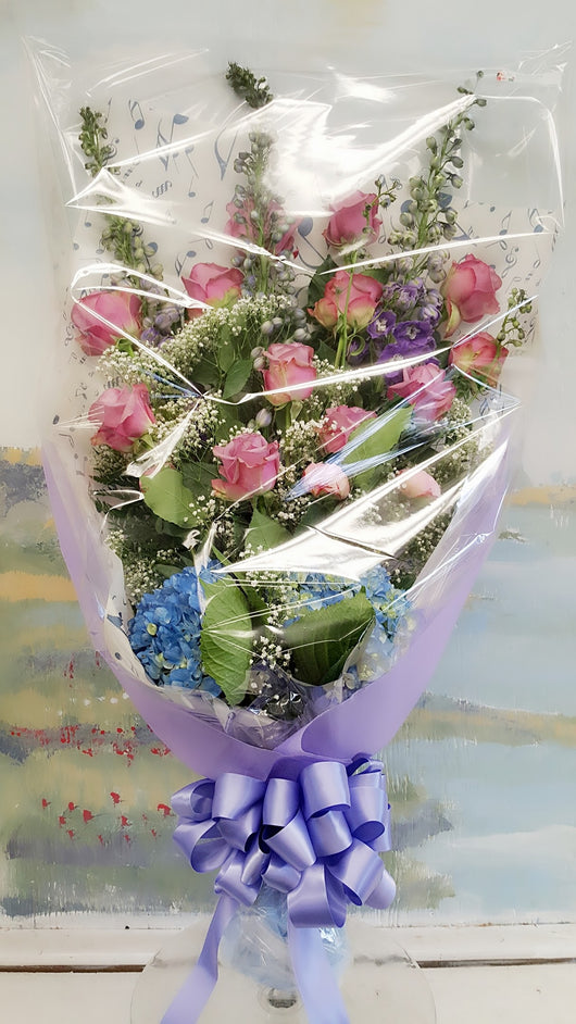 Color Your Day Tranquility Luxury Wrap Bouquet