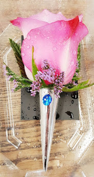 Lavender Rose Boutonniere