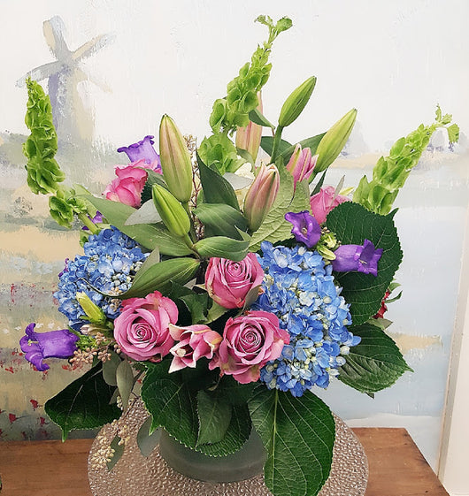 Fall Season Luxury Cube Arrangement
