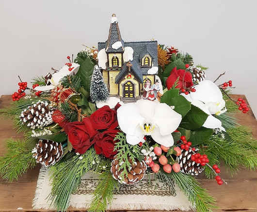2020 Snow House  Luxury Centerpiece arrangement