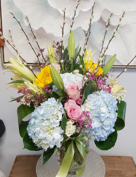 Spring Colorful Luxury Vase Arrangement