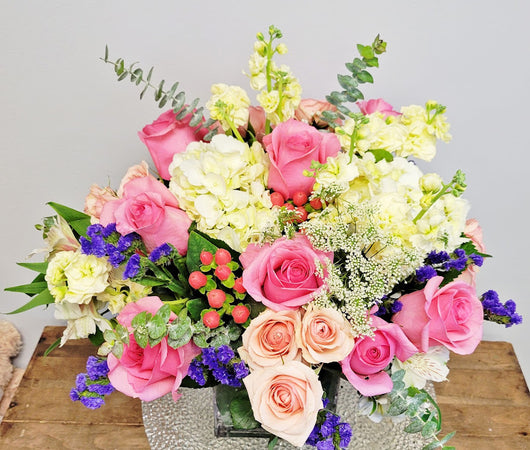 Fall Season Colorful Cube Arrangement