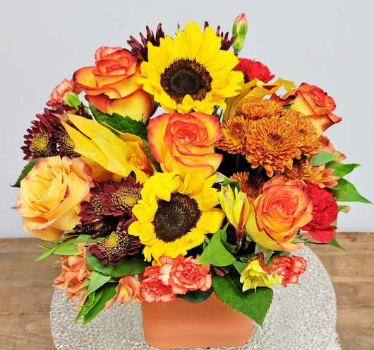 Fall Season Cube arrangement