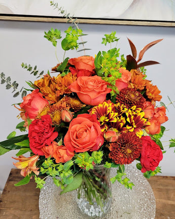 Fall Season Luxury  Vase  Arrangement