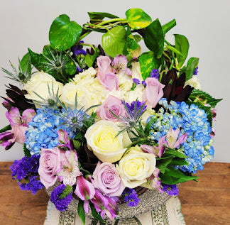 Lavender Lover Basket Arrangement