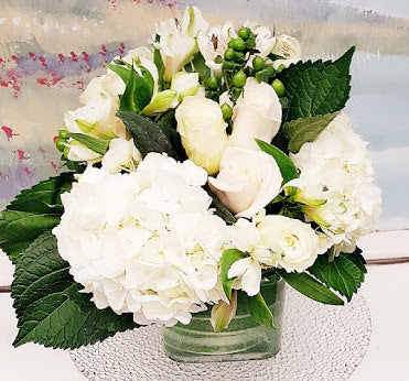 Luxury White Cube Arrangement