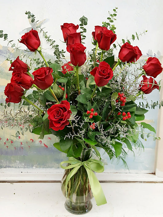 Dozen Red Roses Luxury Bouquet
