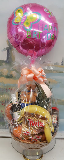 Gourmet Food Basket and Balloon