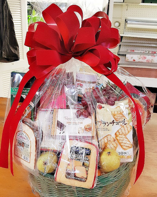 succulent gift basket Christmas Succulent Food Basket Gift – LEIBY'S FLOWER SHOP