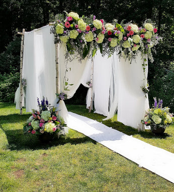 Standard Wedding Arch Arrangement (includes Floor/side pieces)