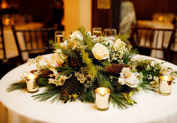 Wedding Party Event Centerpiece Arrangement ( Sweetheart Table)