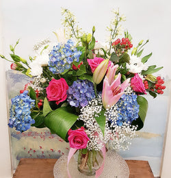 Spring Colorful Vase arrangement