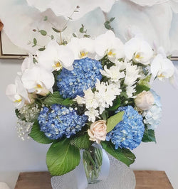 2021 White Orchid Luxury Vase Arrangement