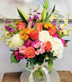 Fall Season Colorful Luxury Vase Bouquet
