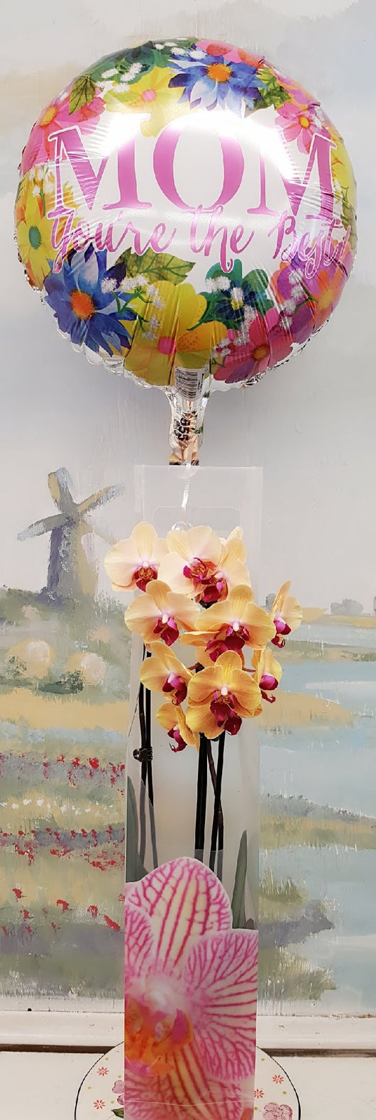 2019 Mother's Day Luxury 2 Stem Orchid & Balloon